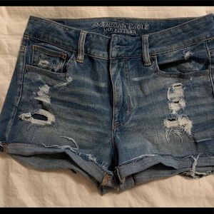 American Eagle outfitters denim distressed shorts